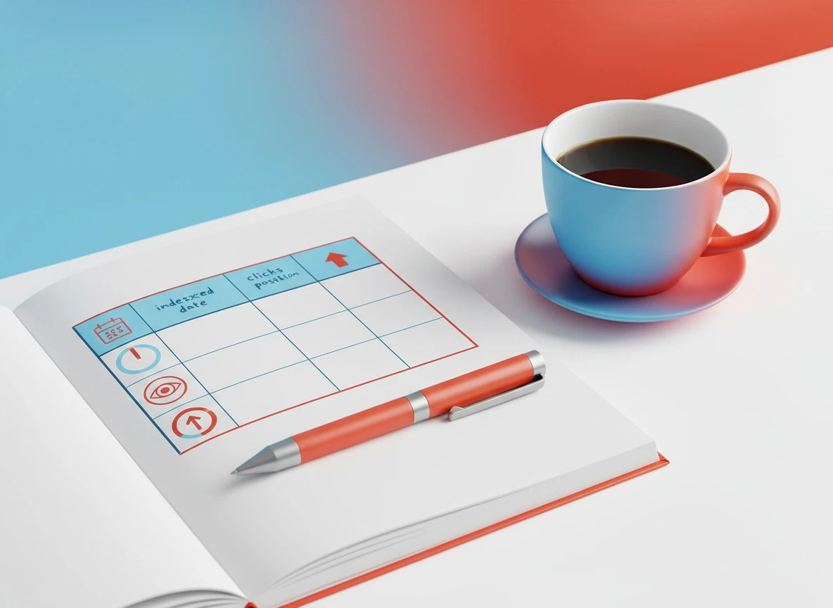 Notebook tracking indexing and impressions — measuring SEO results with Search Console metrics – search console