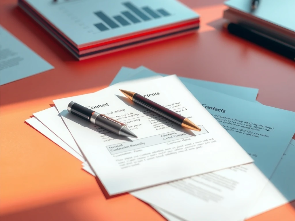 Printed content types laid out with a pen, illustrating where AI is strong and weak – ai content roles