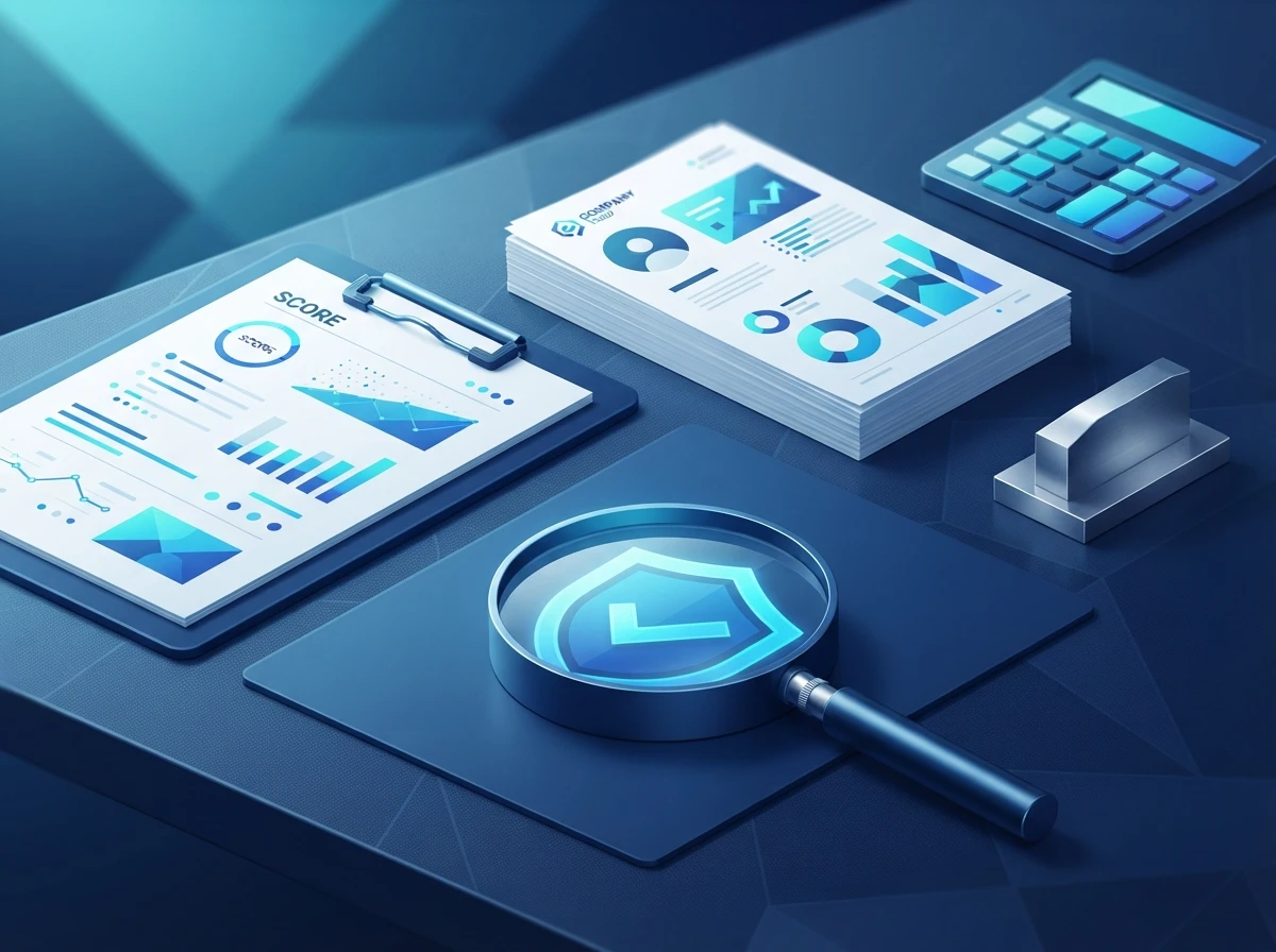 A supplier scorecard and verification cues used to rank sellers by evidence – supplier ranking