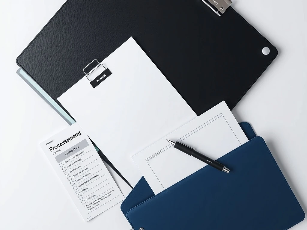 Process sheets, tab dividers, and an approval checklist showing curated documentation that stays maintainable – internal know