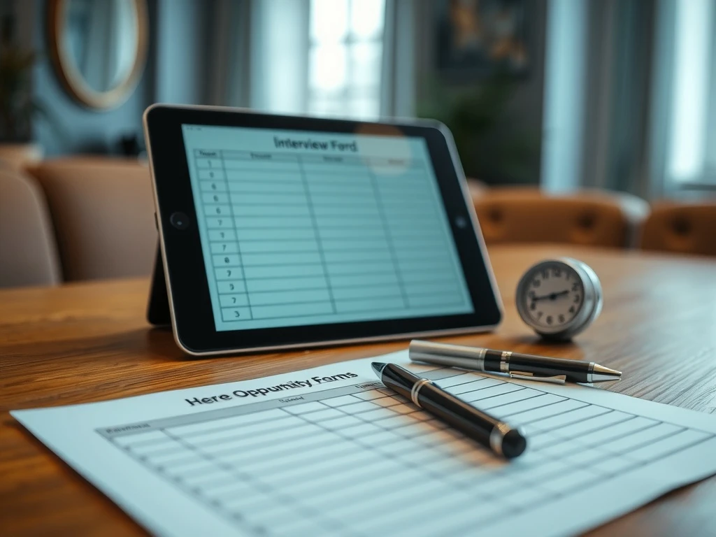 Interview scorecard beside an opportunity form - testing real CRM workflow skills – hiring benchmark